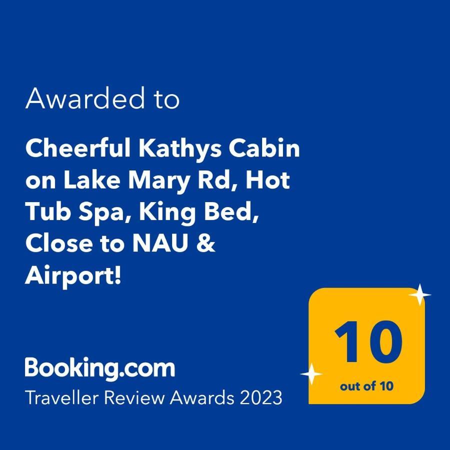 Kathys Cabin, King Bed, Hot Tub, Near-Nau & Downtown Attractions, Perfect Year-Round Mountain Getaway 깃대 외부 사진